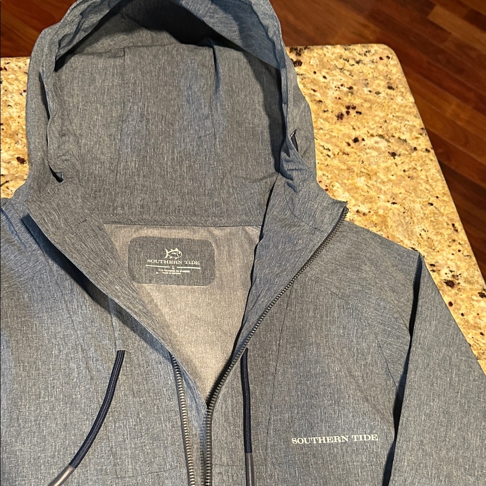 Southern Tide Blue Zip-Up Jacket